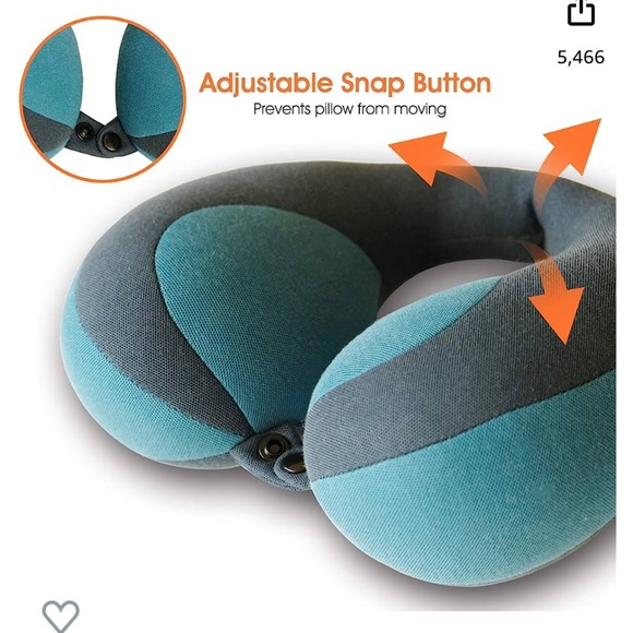 INFANZIA Kids Chin Supporting Black/Grey Travel Neck Pillow - Picture 6 of 6